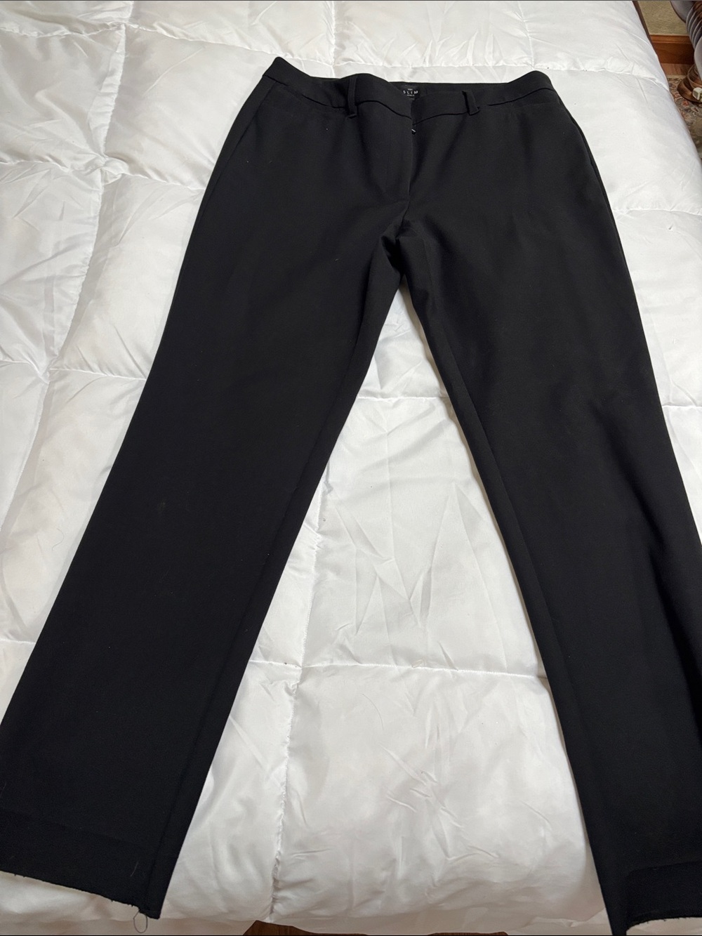 Women’s Black Straight-Leg Dress Pants